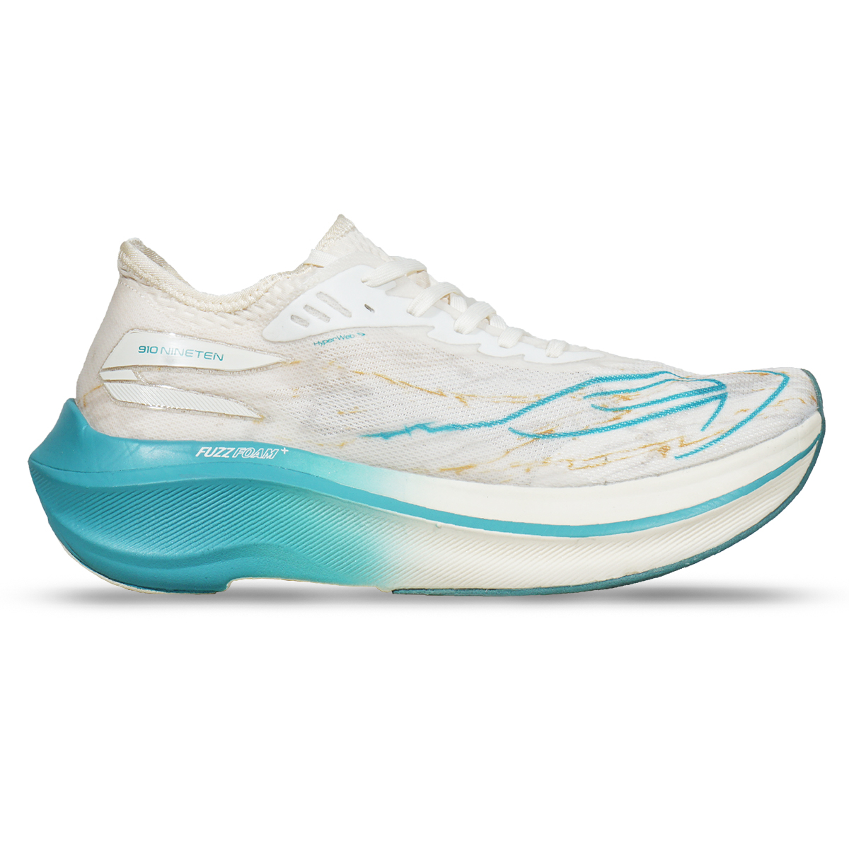 Sepatu Running 910 Haze Veloce - Putih Gading/Hijau Tosca