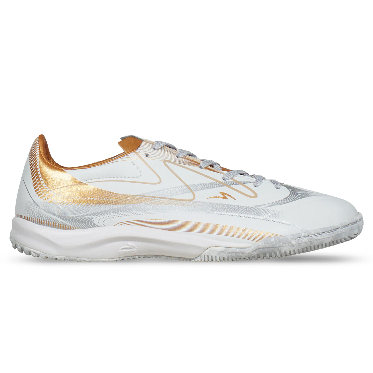 Sepatu Futsal Specs Galactica Morph IN - White/Pale Gold