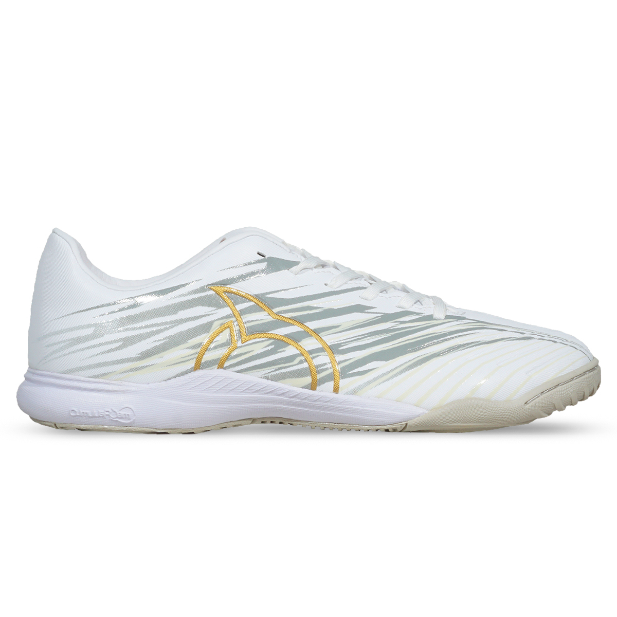Sepatu Futsal Ortuseight Catalyst Ballistic IN - White/Gold