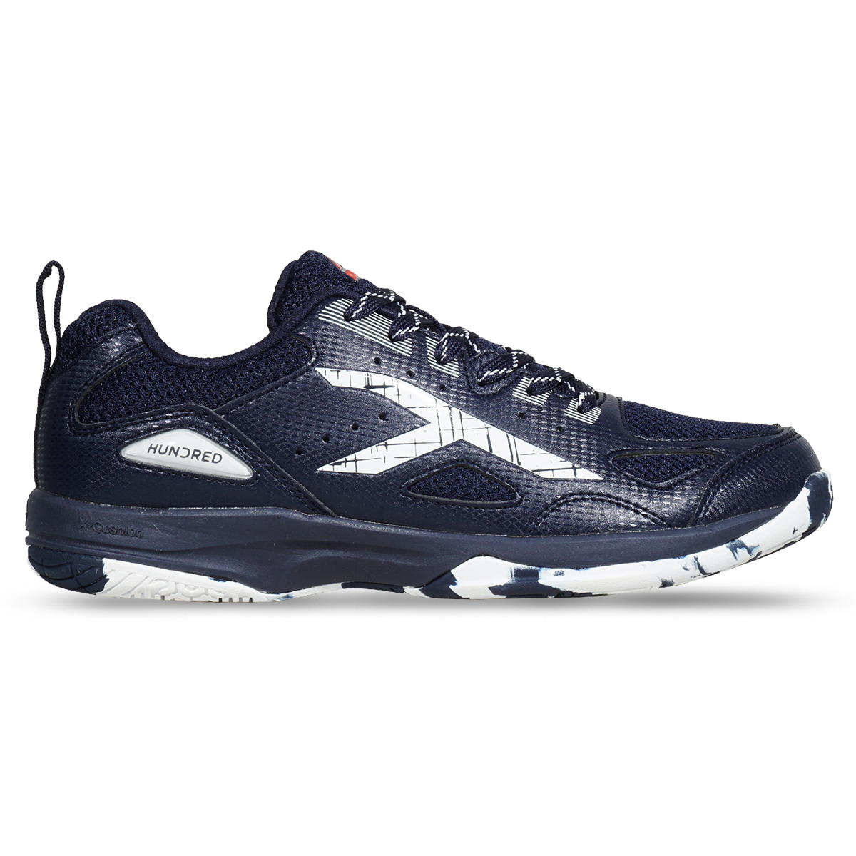 Sepatu Badminton Hundred Galaxy HBFS-4M004-3 - Navy/White