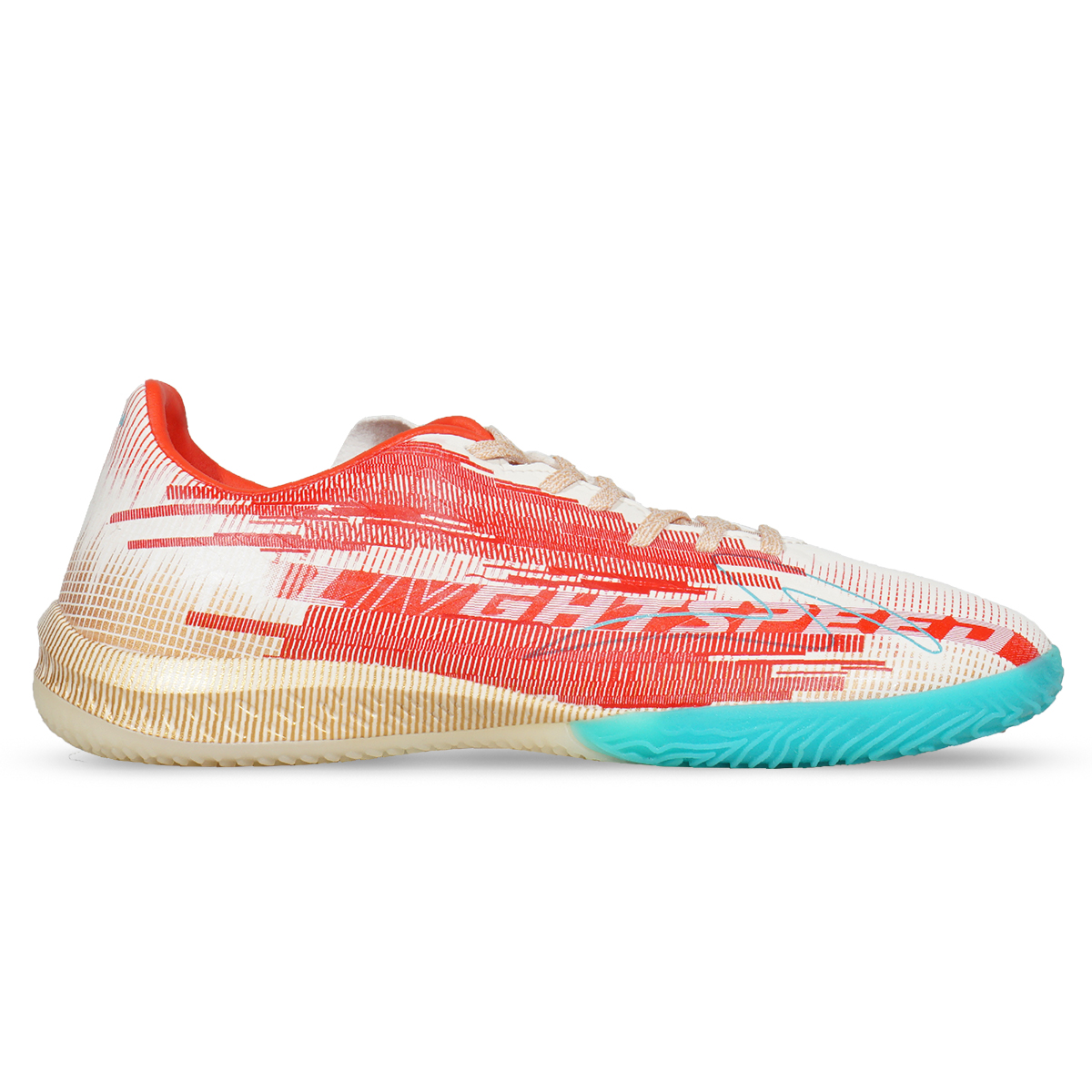Sepatu Futsal Specs Accelerator Lightspeed 4 Nitro GA24 Pro IN - Poppy Power/Ceramic/Pale Gold