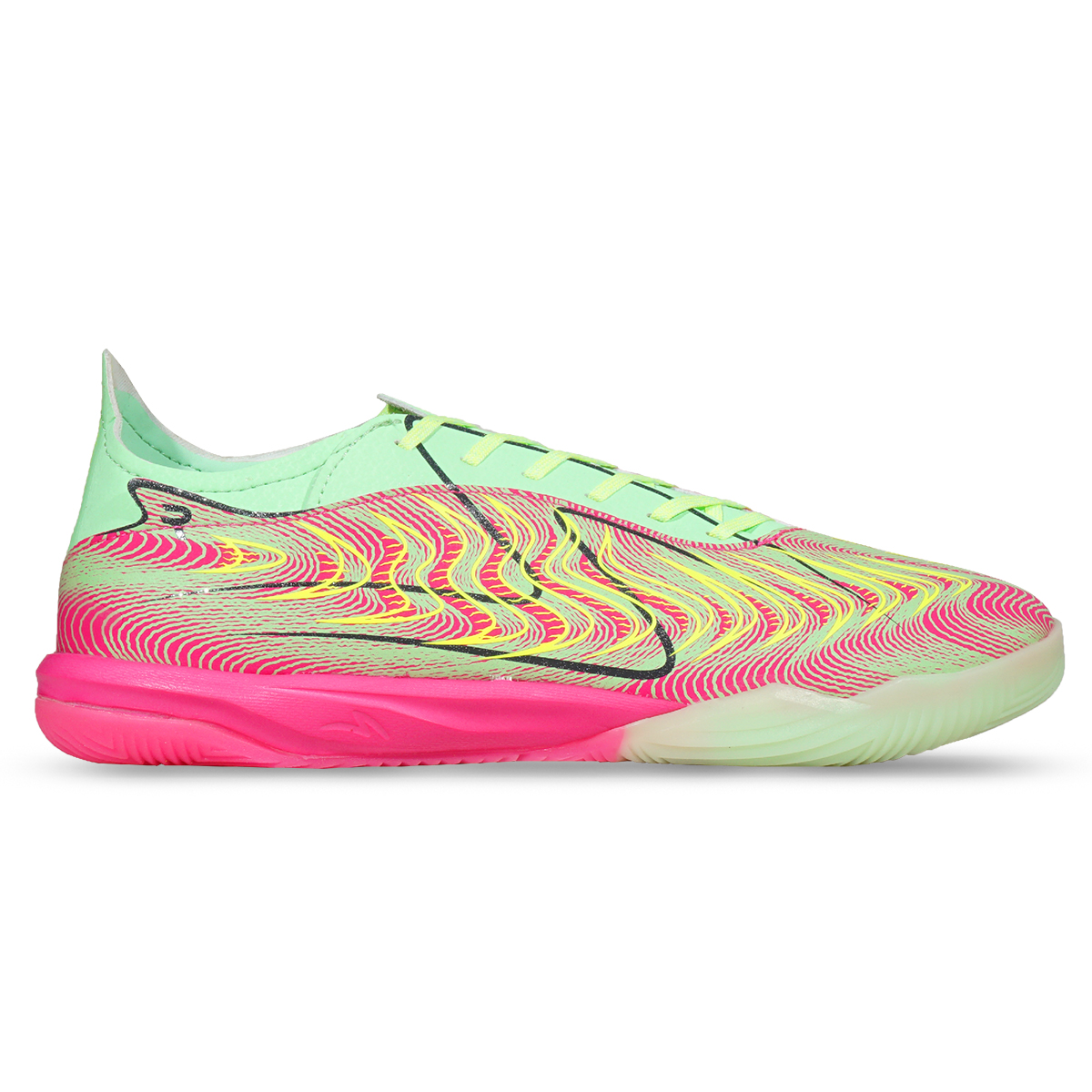 Sepatu Futsal Specs Reacto Deviant Pro IN - Patina Green/Safety Yellow/Pink Glo