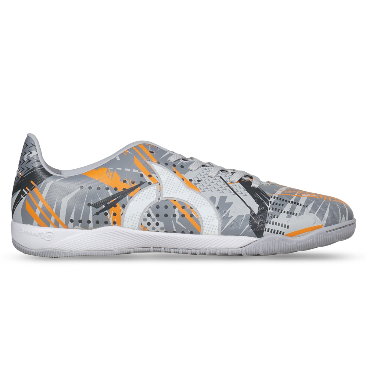 Sepatu Futsal Ortuseight Havoc IN - Grey/Ortrange