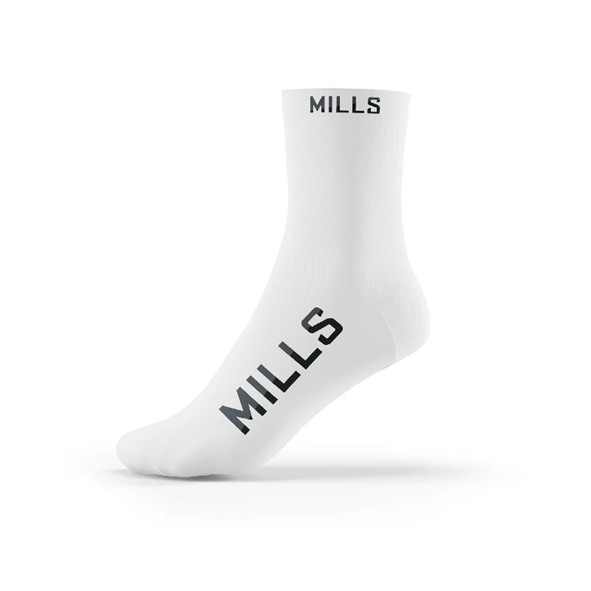Kaos Kaki Mills Quarter Socks A1 2009 - White/Black