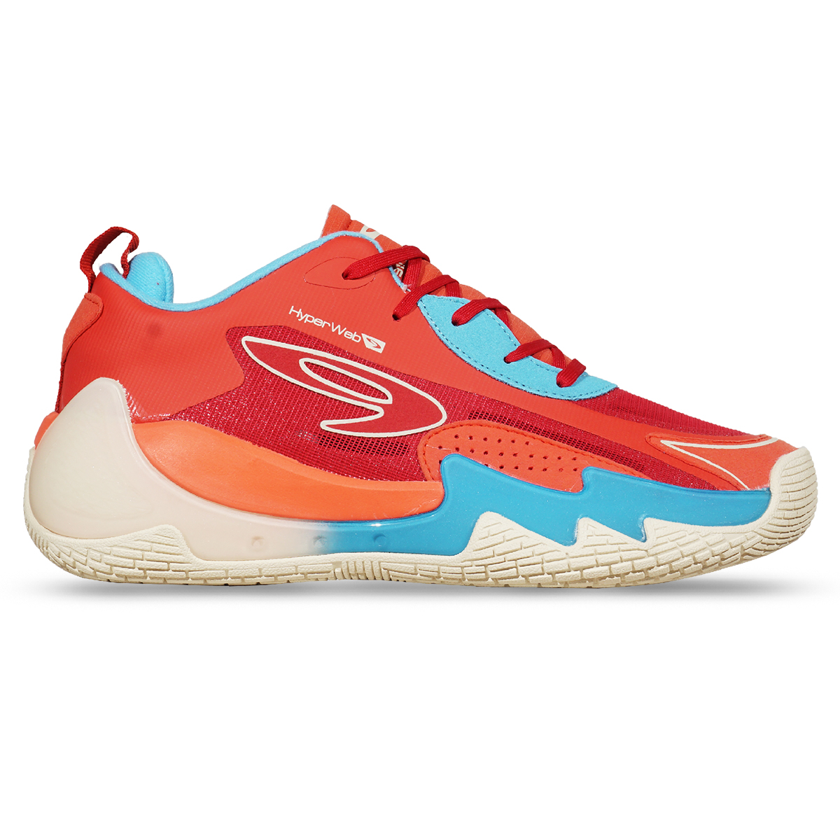 Sepatu Basket 910 Nakami Flow - Coral/Biru Muda/Putih