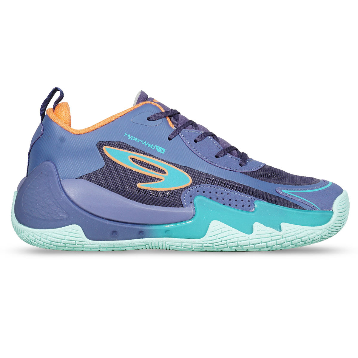 Sepatu Basket 910 Nakami Flow - Ungu/Biru Muda/Jingga