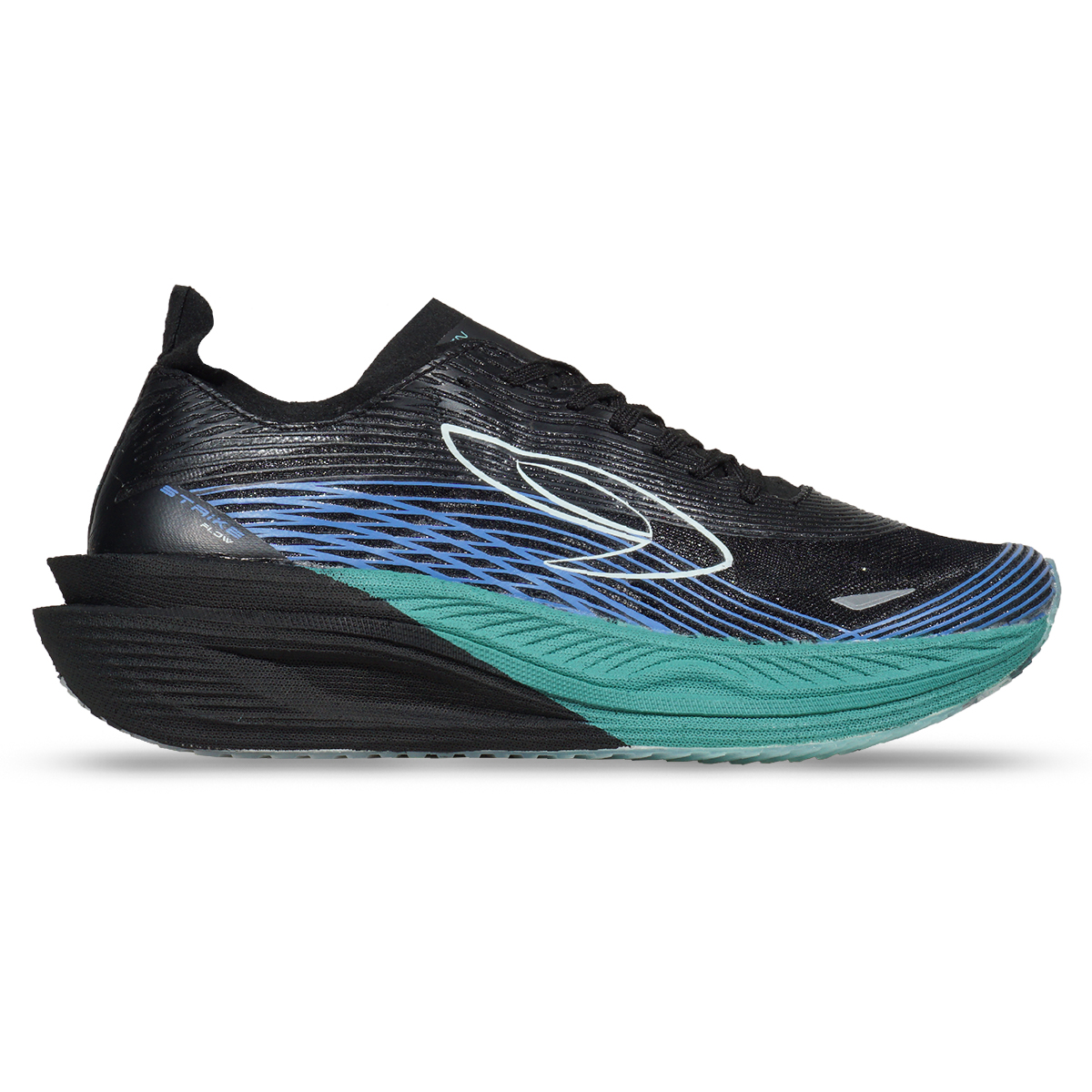 Sepatu Running 910 Haze Flow - Hitam/Hijau/Biru