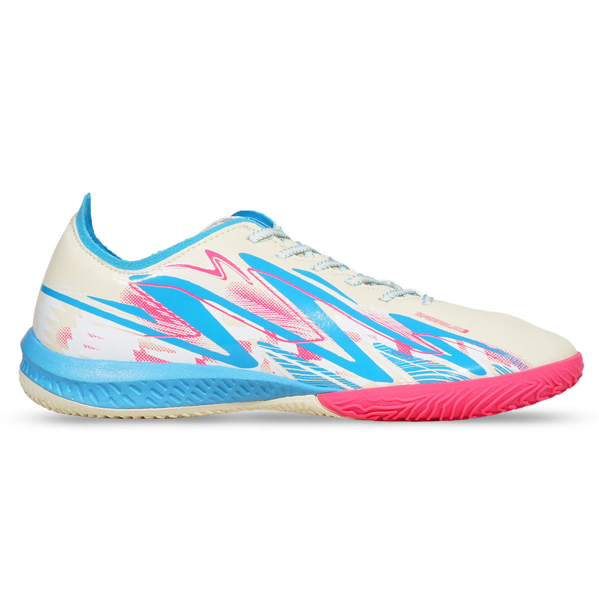Sepatu Futsal Specs Speedblaze 3 IN - Seed Pearl/Desire Blue/White
