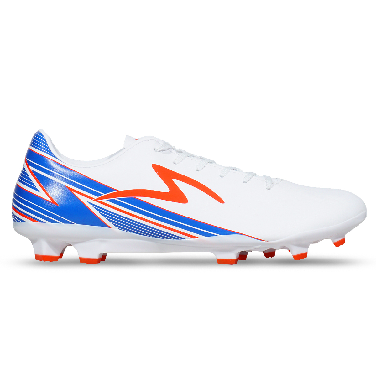 Sepatu Futsal Specs Lightspeed 20 FG - White/Palace Blue/Cherry Tomato