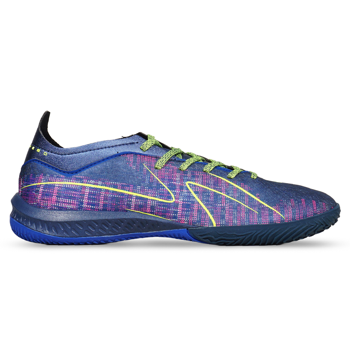 Sepatu Futsal Specs Hyperspeed 3 IN - Blue Odyssey/Knockout Pink/Safety Yellow