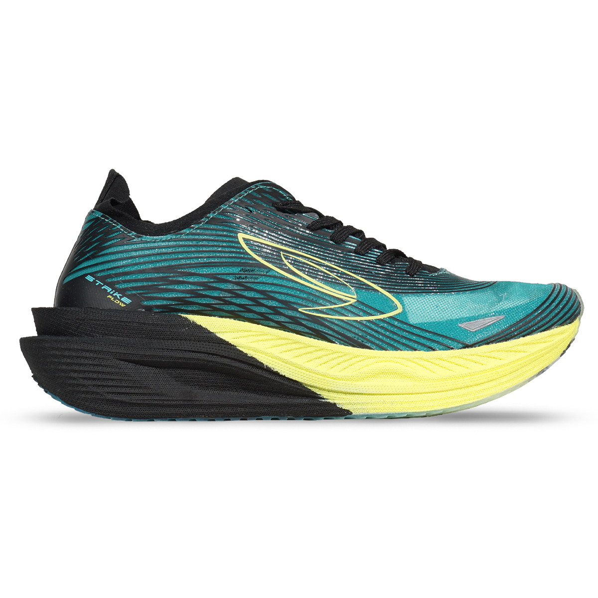 Sepatu Running 910 Haze Flow - Hitam/Teal/Kuning