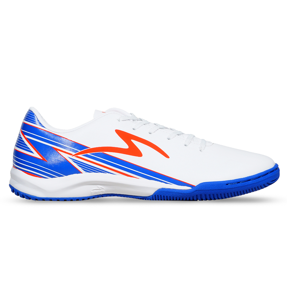 Sepatu Futsal Specs Lightspeed 20 IN - White/Place Blue/Cherry Tomato