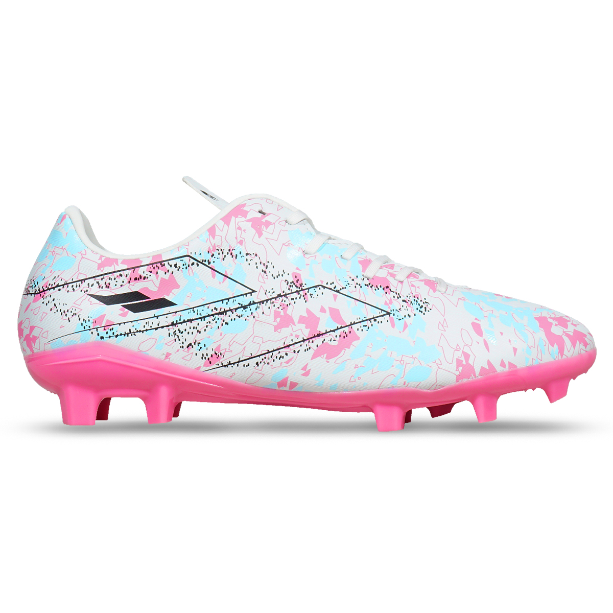 Sepatu Bola Mills Riyu FG - White/Cool Blue/Begonia Pink