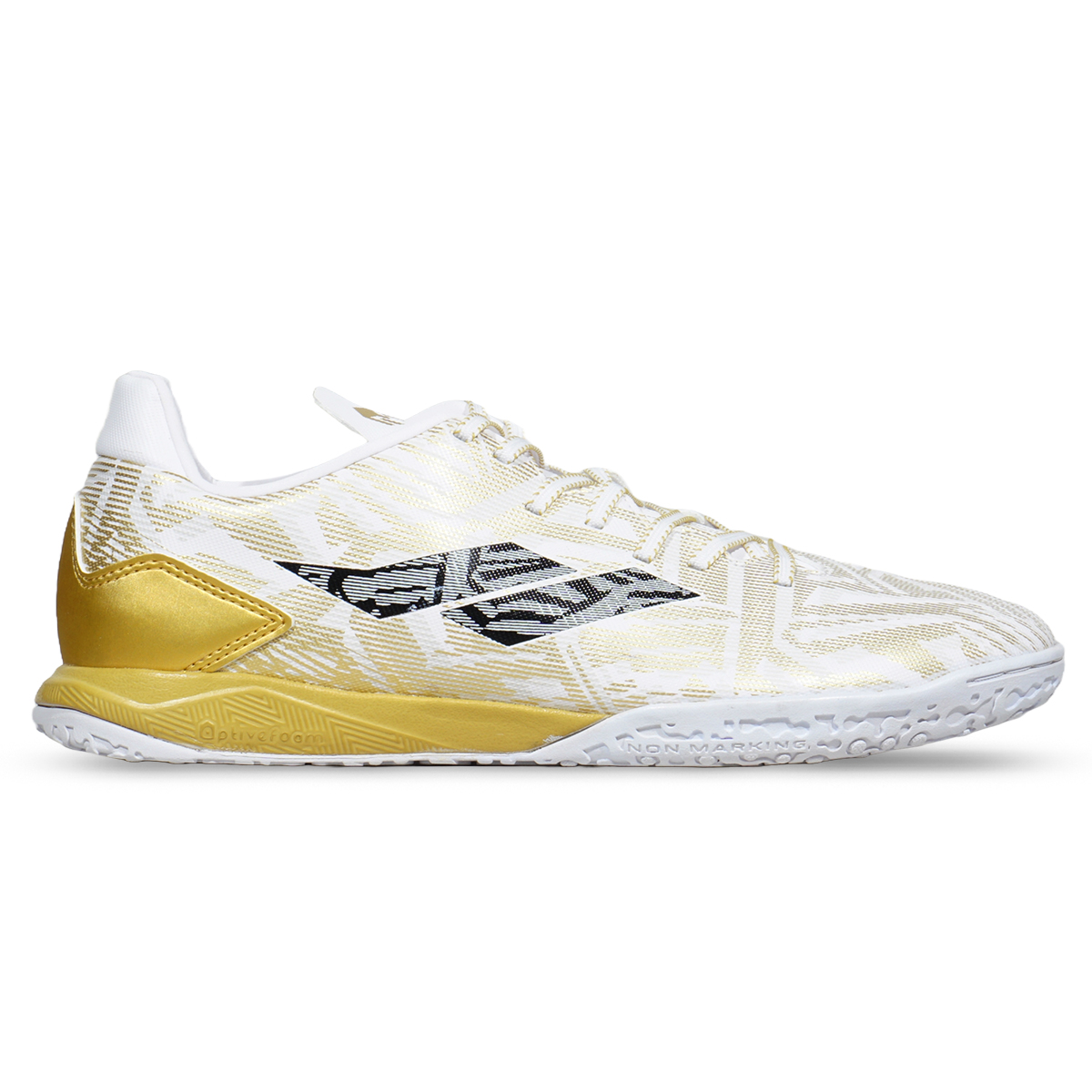 Sepatu Futsal Mills Vonix IN - White/Gold