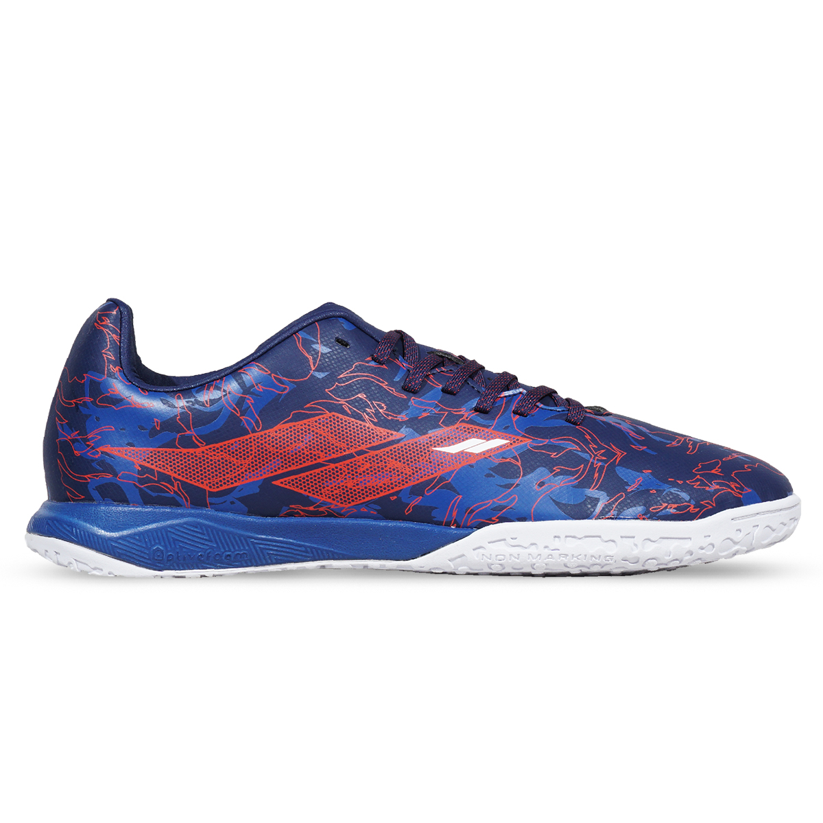 Sepatu Futsal Mills Flame 2.0 IN - Navy/Flame.Red/White