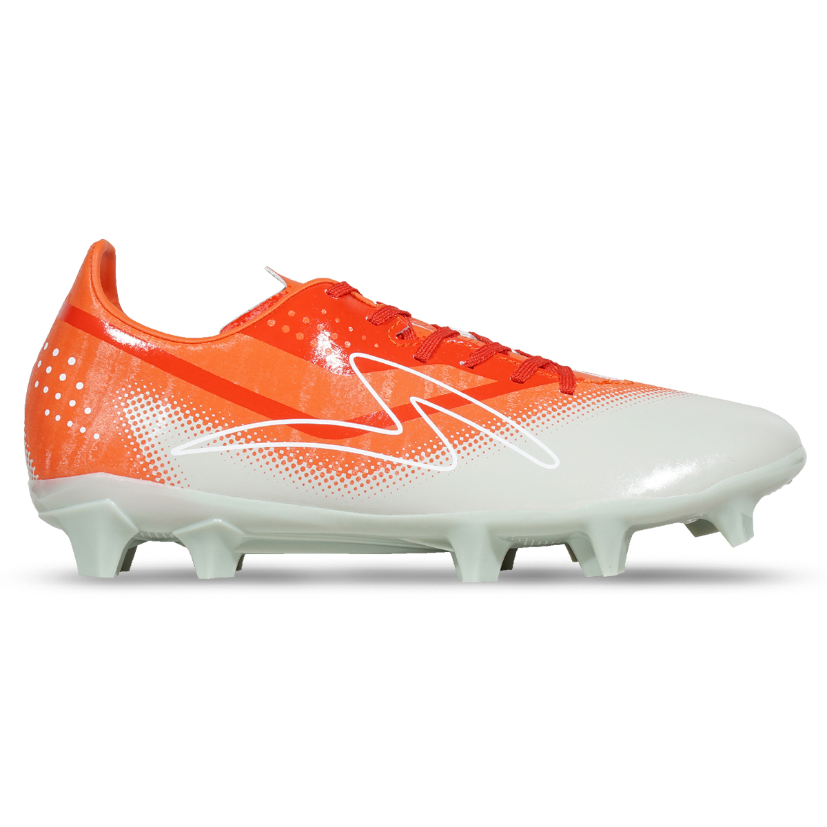 Sepatu Bola Specs Atheria 2 FG - Green Tint/Nastartium/Fiery Red