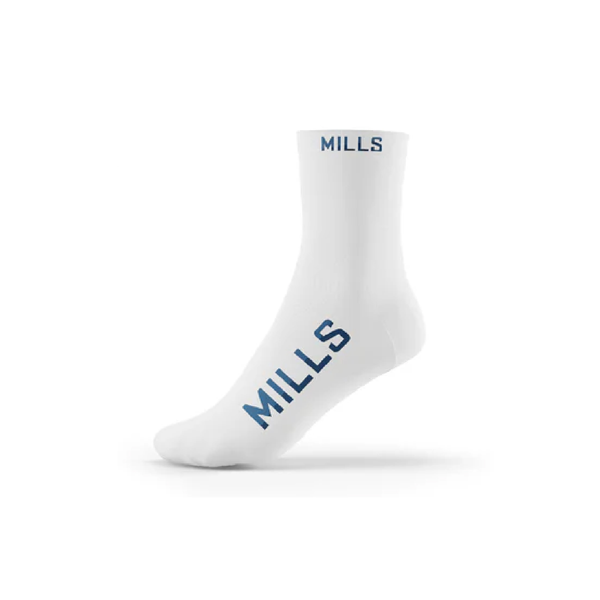 Kaos Kaki Mills Quarter Socks A1 2009 - White/Blue