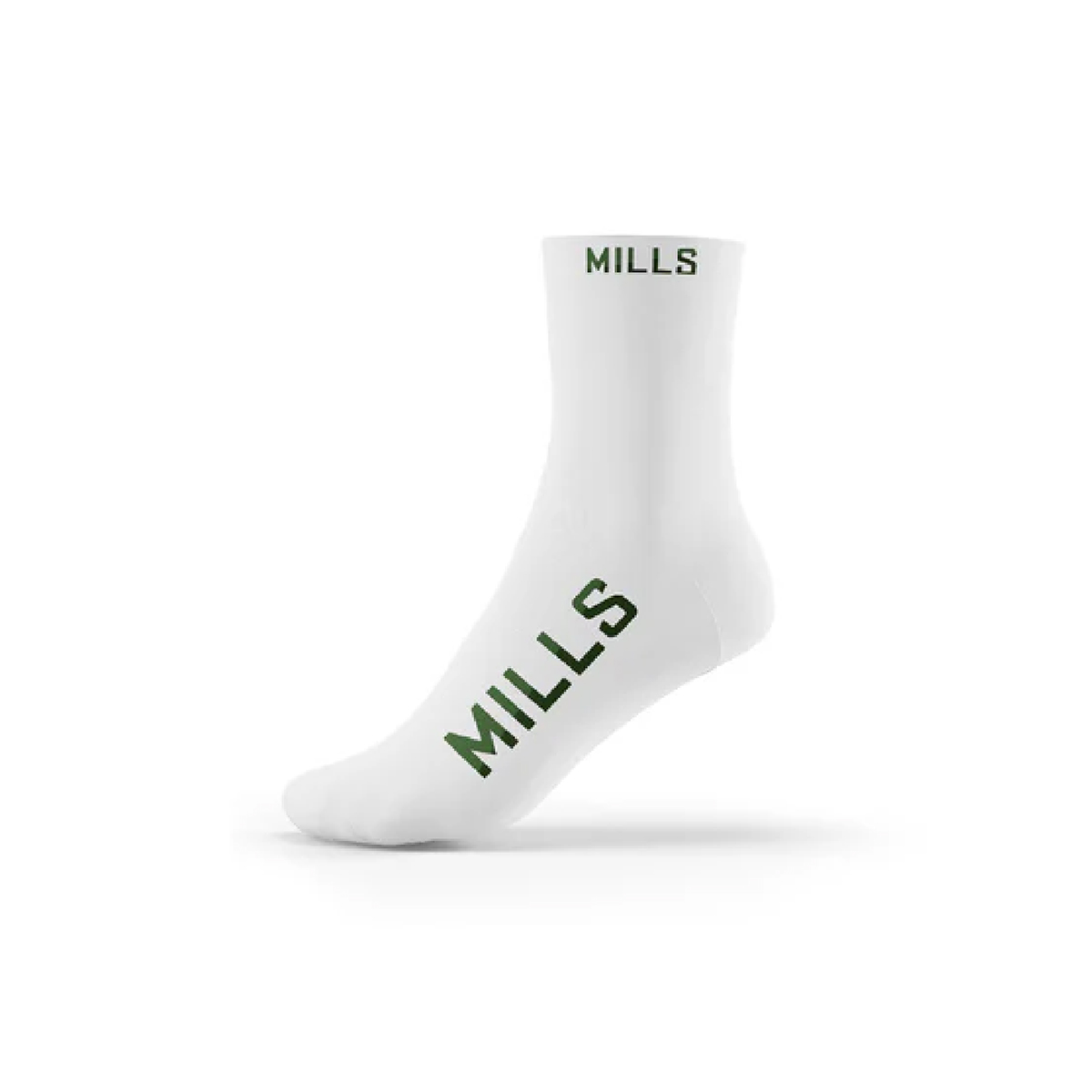 Kaos Kaki Mills Quarter Socks A1 2009 - White/Green