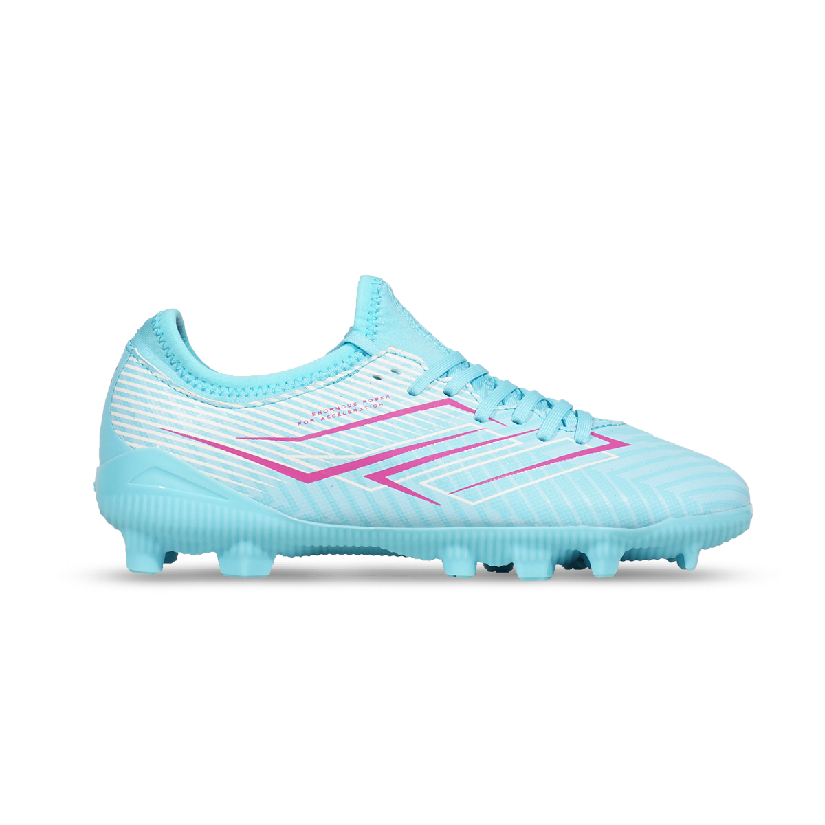 Sepatu Bola Anak Mills Xyclops Helios FG JR - Sky Blue/Magenta