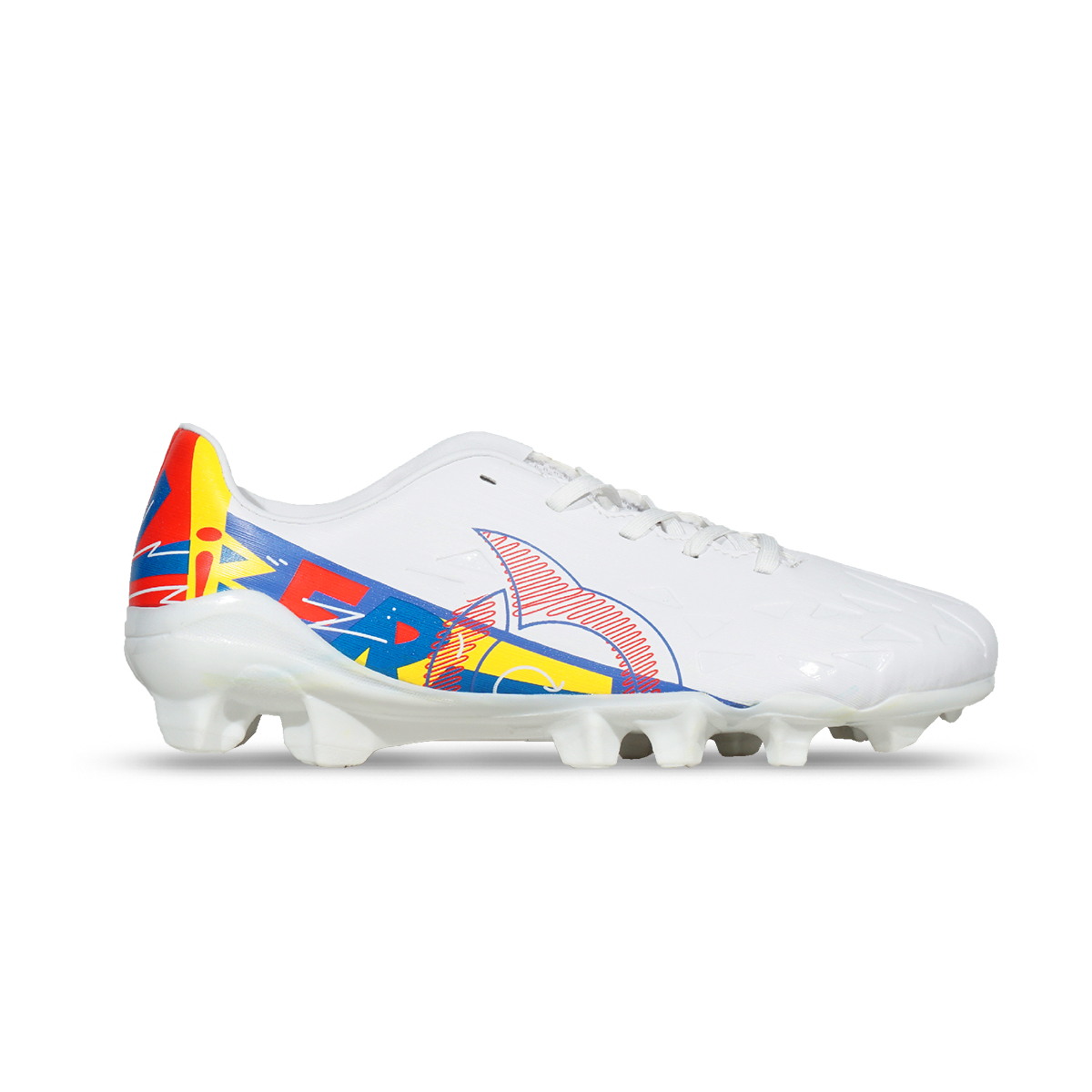 Sepatu Bola Anak Ortuseight Catalyst Liberte V4 FG JR - White/Ortred