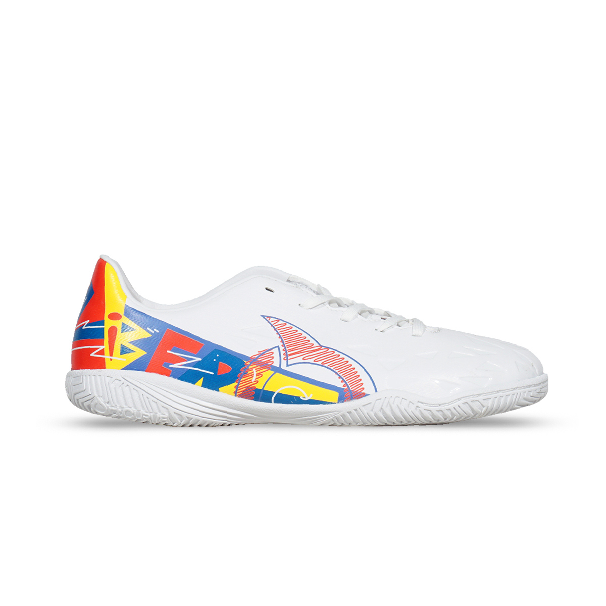Sepatu Futsal Anak Ortuseight Catalyst Liberte V4 IN JR - White/Ortred