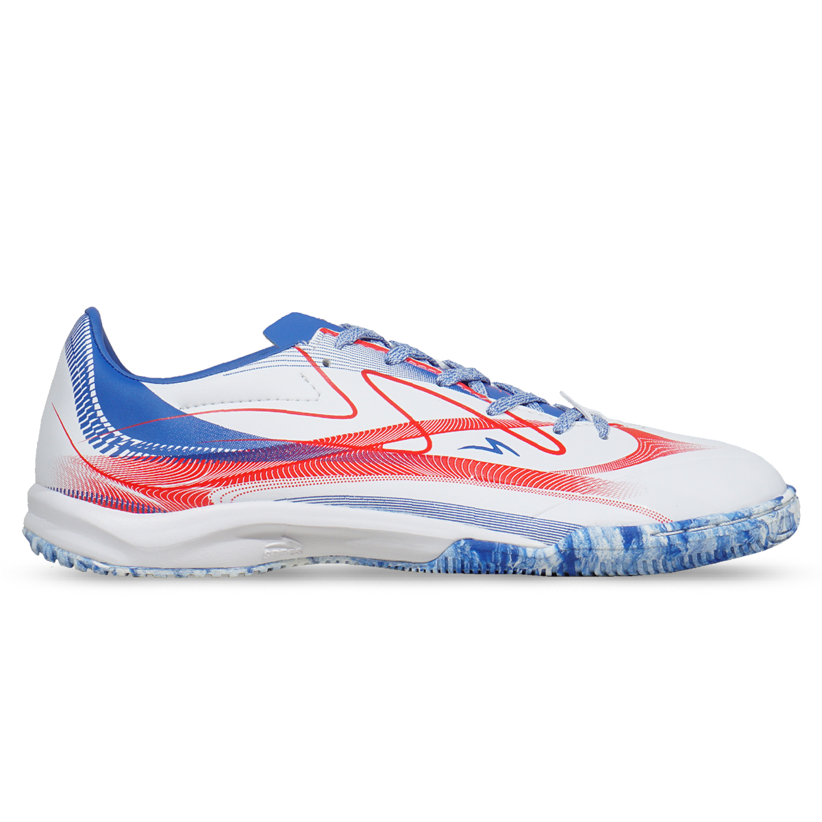 Sepatu Futsal Specs Galactica Morph IN - White/Palace Blue/Cherry Tomato