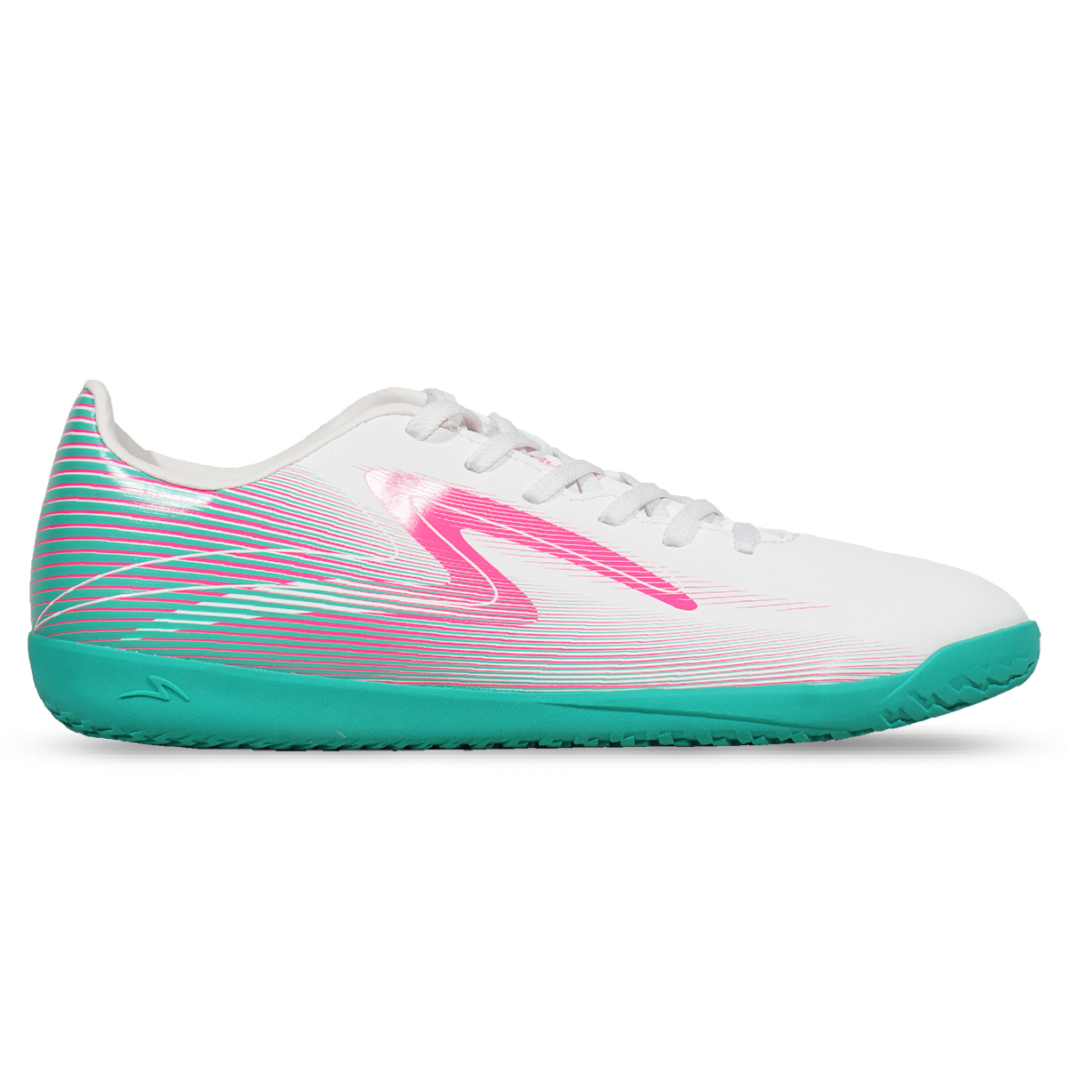 Sepatu Futsal Specs Aerodyne IN - White Assylum/Pink Glo/Atlantis Green