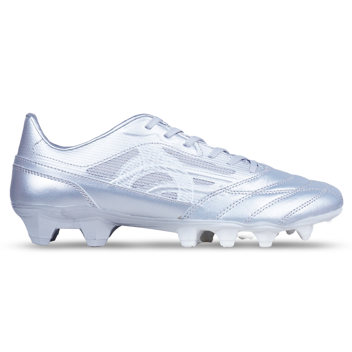 Sepatu Bola Ortuseight Vision V5 FG K-Lea - Silver/White
