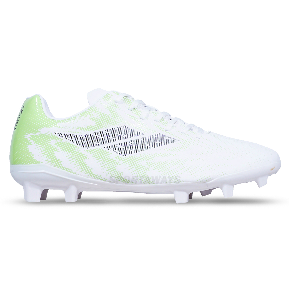 Sepatu Bola Mills Xenon FG - White/Lime Green