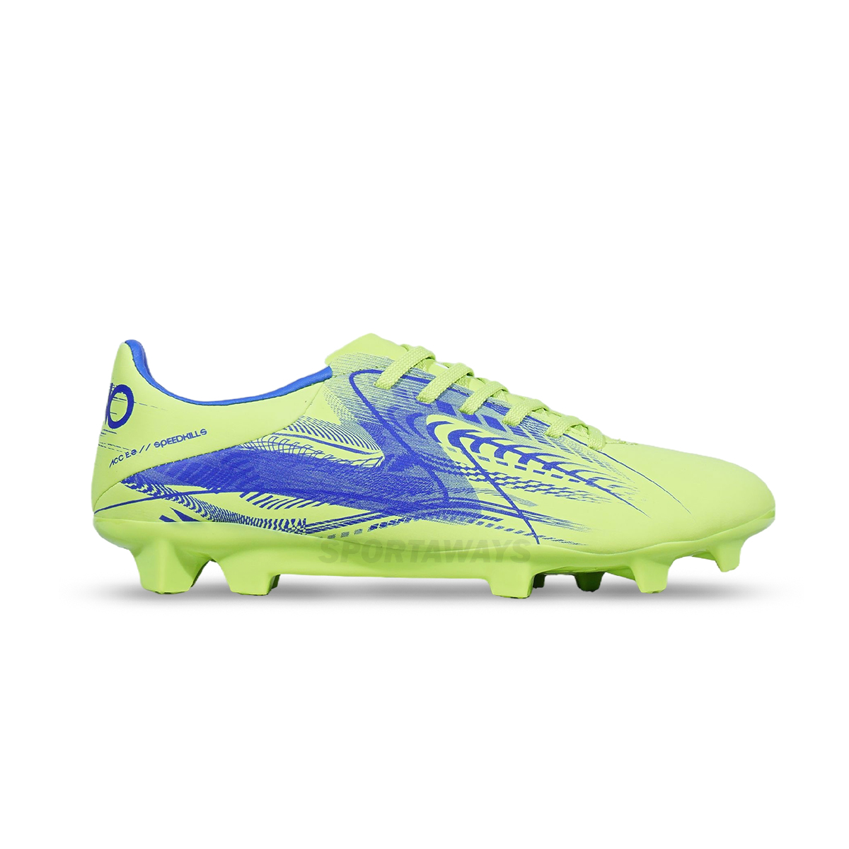 Sepatu Bola Specs Elevation Two JR FG - Yellowish Green/Royal Night