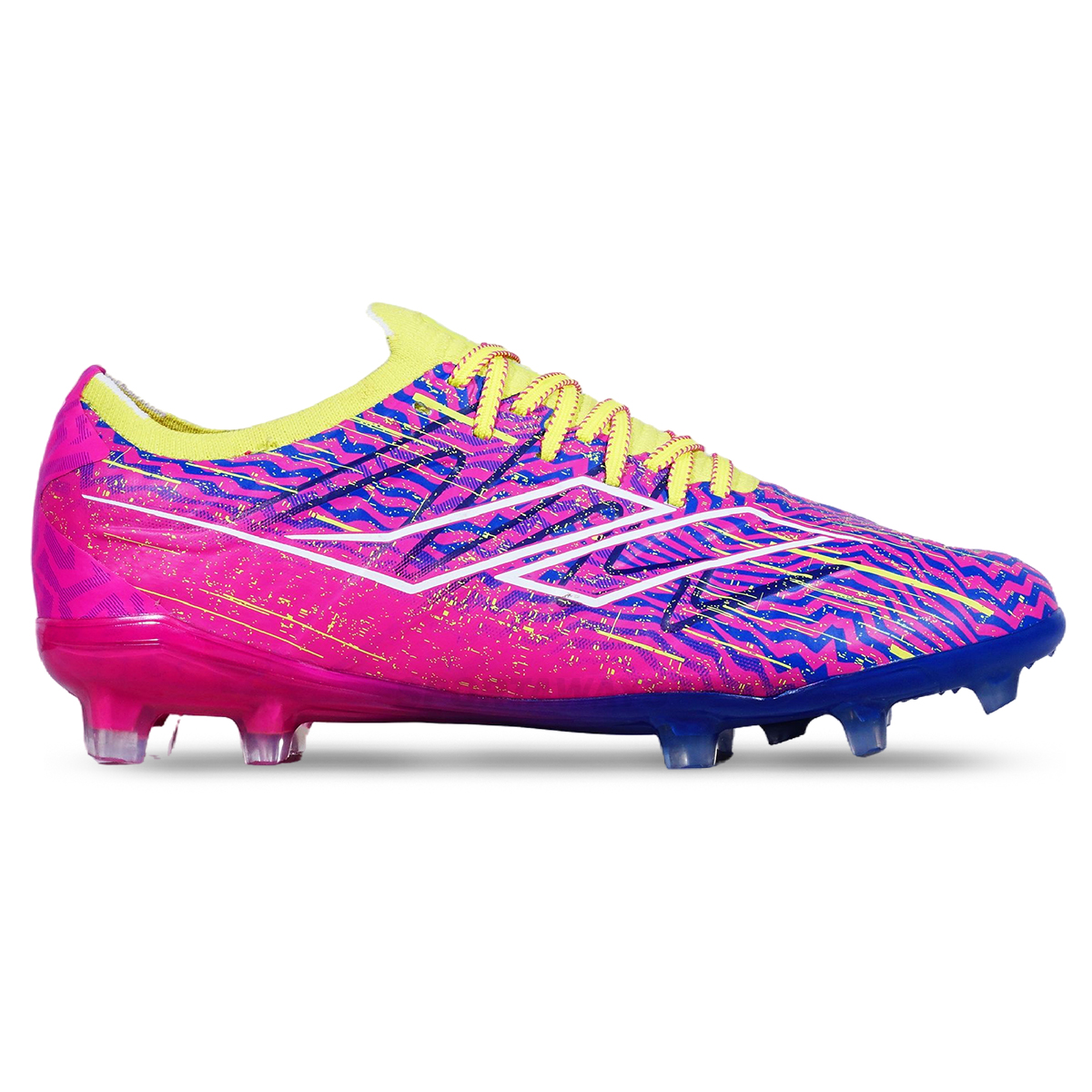 Sepatu Bola Mills Xyclops Xtreme FG - Magenta/Yellow/White