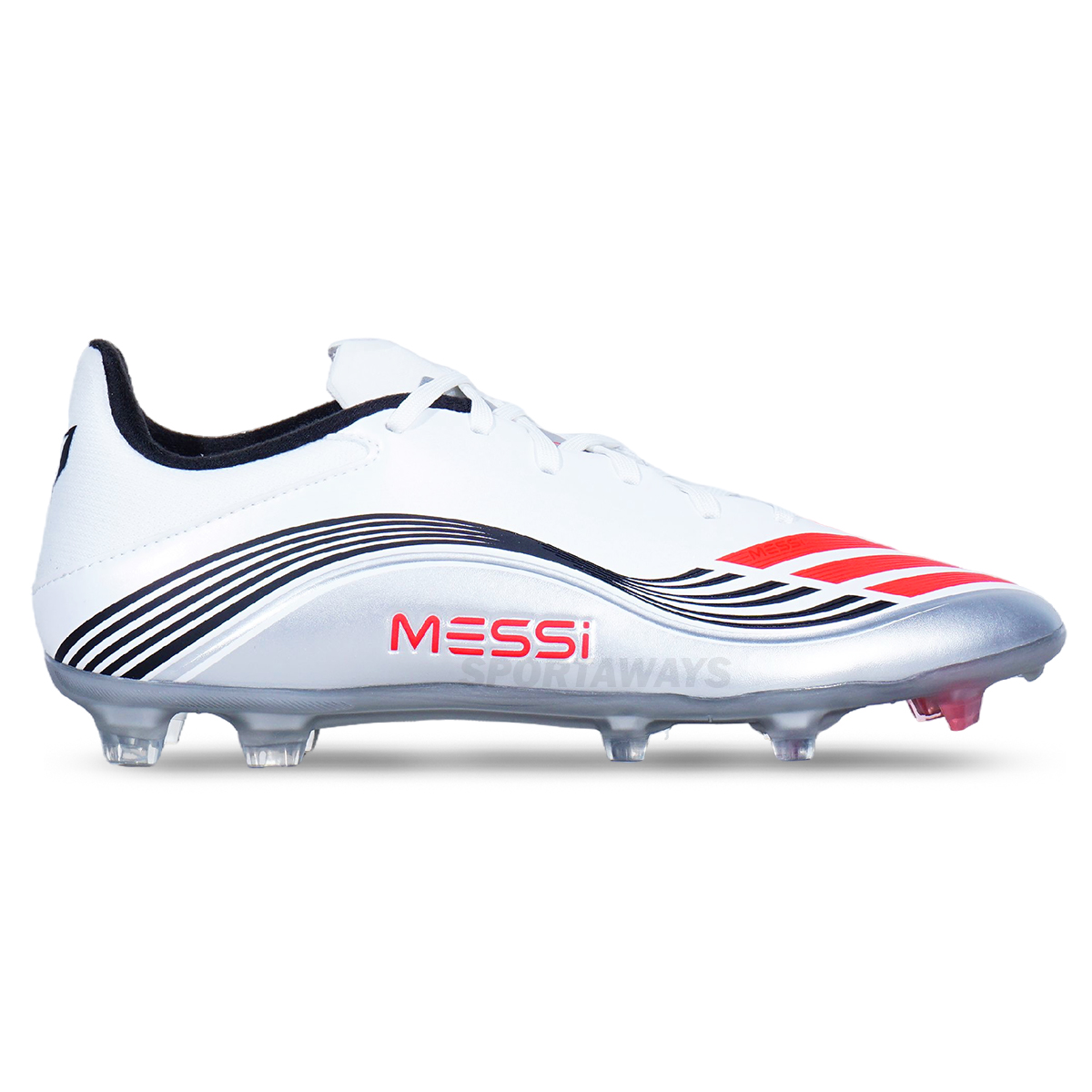 Sepatu Bola Adidas F50 Messi League FG JP7446 - Ftwwht/Lucred/Silvmt Ftwbla