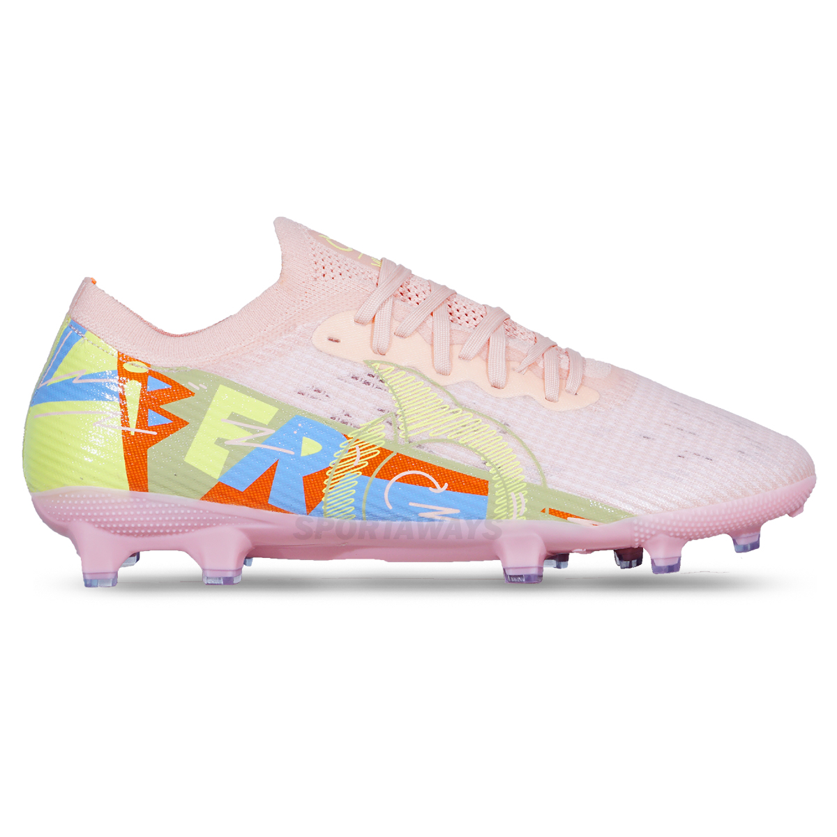 Sepatu Bola Ortuseight Catalyst Liberte V4 FG - Salmon/Lime