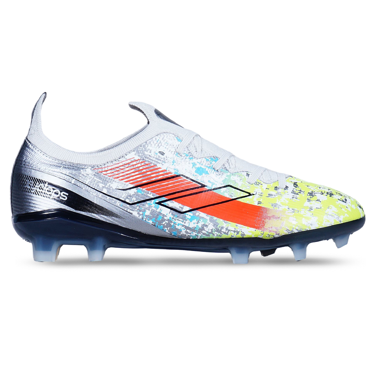 Sepatu Bola Mills Xyclops Speedfreak FG - Silver/Black/Rgb