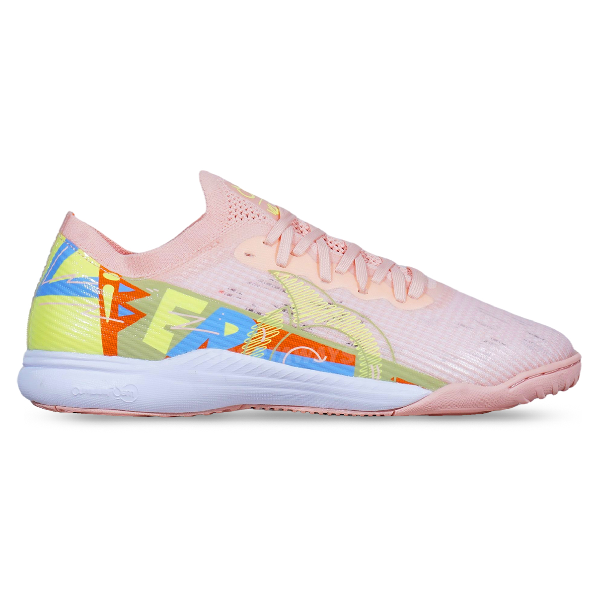 Sepatu Futsal Ortuseight Catalyst Liberte V4 IN - Salmon/Lime