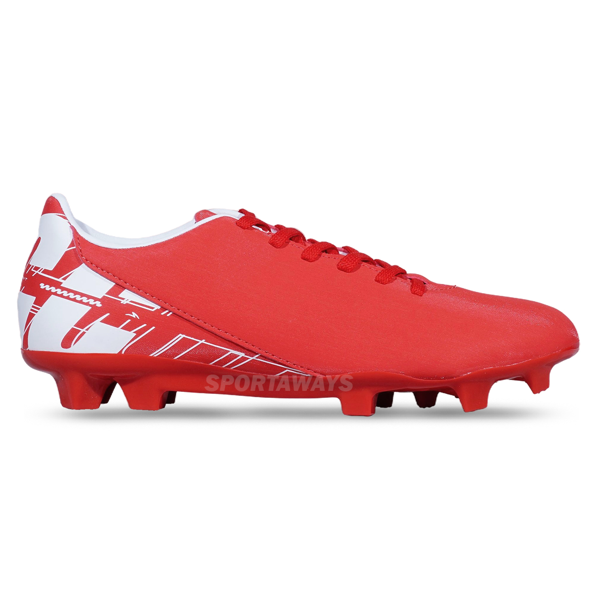 Sepatu Bola Specs Ardent FG - Poppy Red/White