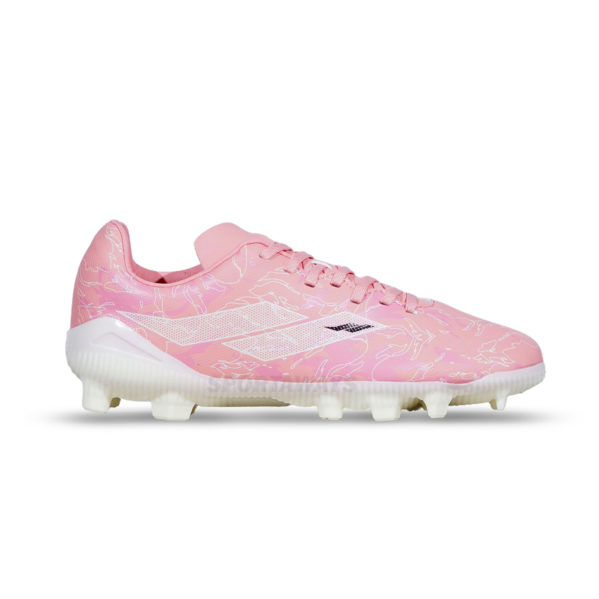 Sepatu Bola Mills Flame 2.0 FG JR - Pink Geranium/Winter White/Black