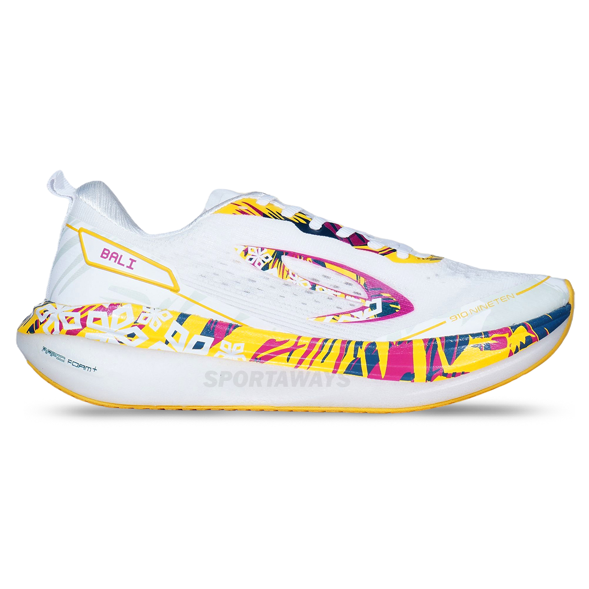 Sepatu Running 910 Aurorun Stride SE Bali - Putih/Kuning/Pink/Biru