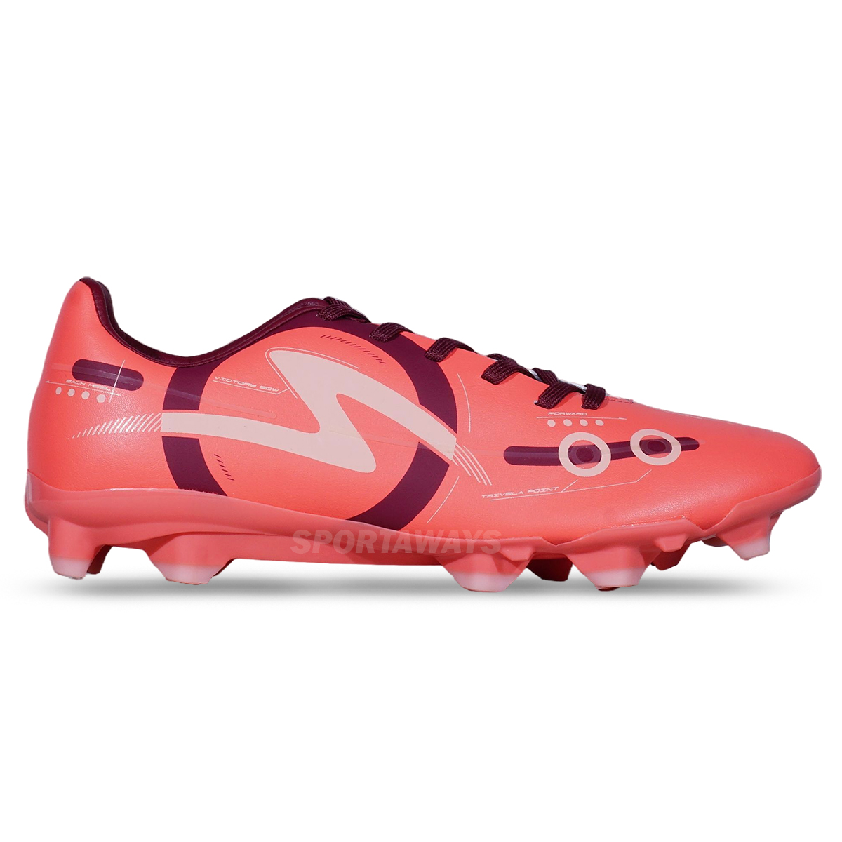 Sepatu Bola Specs Preface 360 FG - Fiery Rose/Rhubarb/Scallop Shell