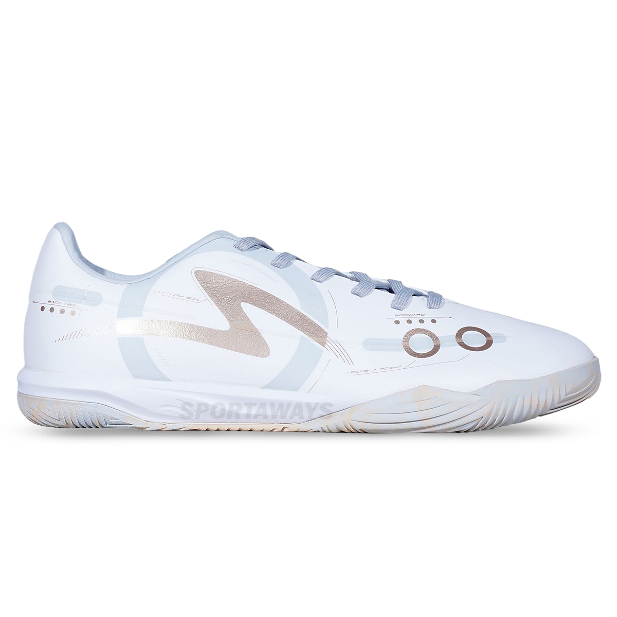 Sepatu Futsal Specs Preface 360 IN - White/Glacier Gray/Frosted Almond