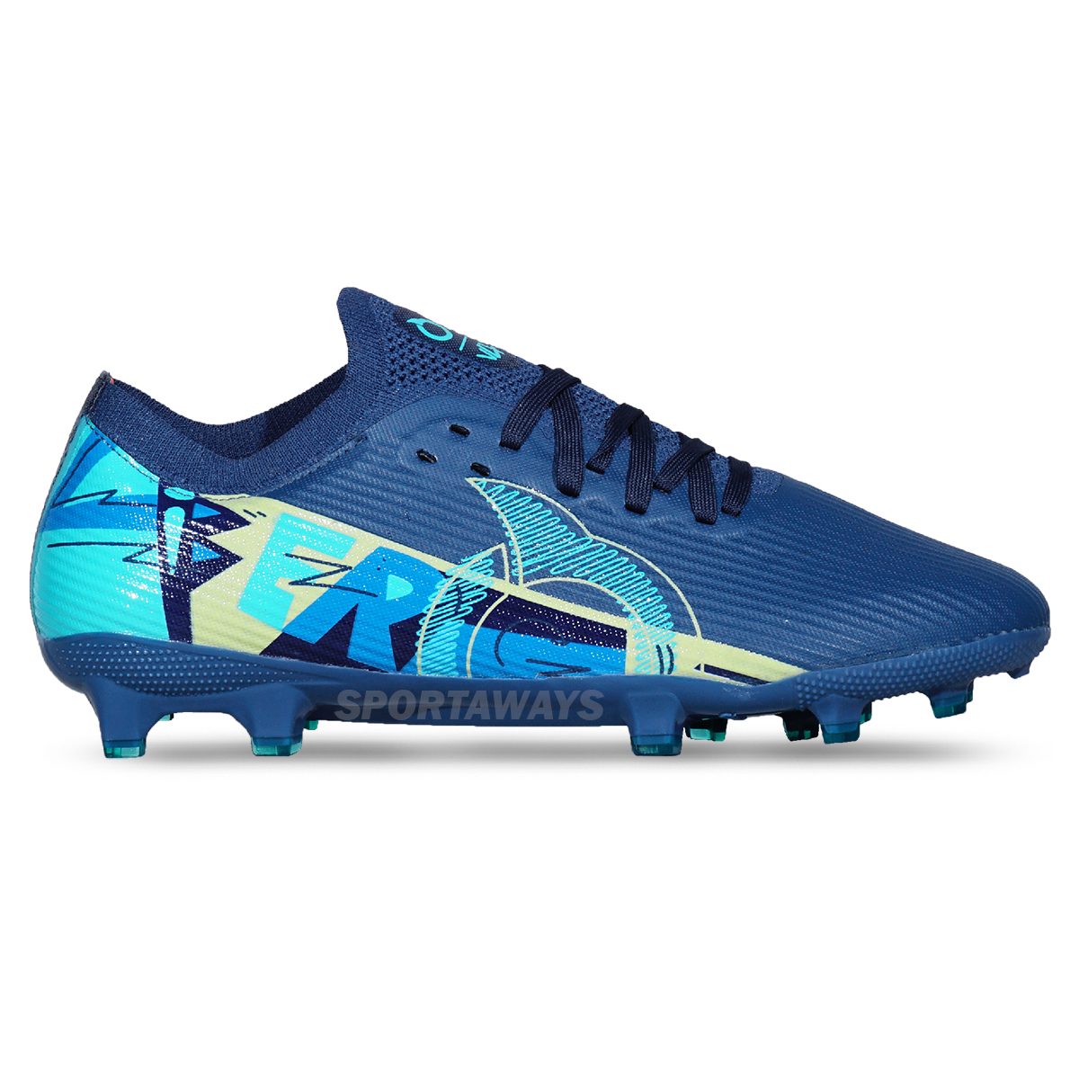 Sepatu Bola Ortuseight Catalyst Liberte V4 FG - Navy/Aqua