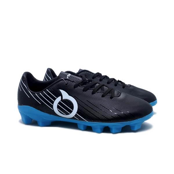 Sepatu Bola Anak Ortuseight Insignia FG JR - Black/White/Cyan