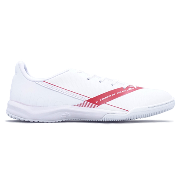 Sepatu Futsal Specs Acc Uno IN - White/Plasma Red