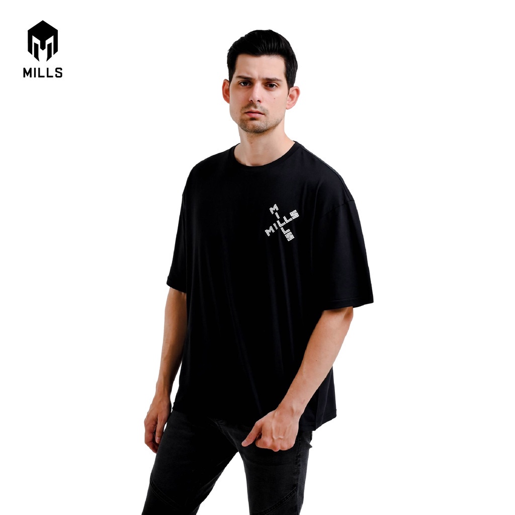 Baju Mills Cross Oversize 28005 - Black