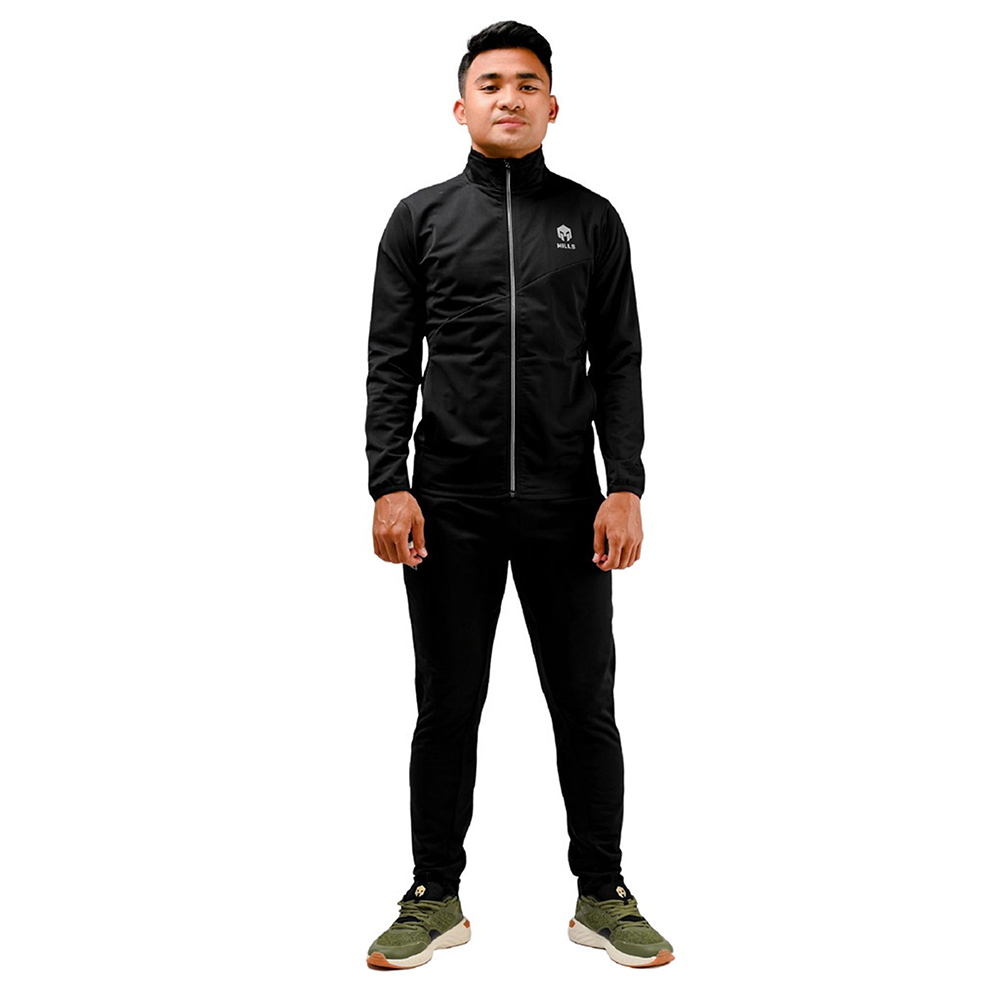 Mills Track Jacket Earth 8029 - Black