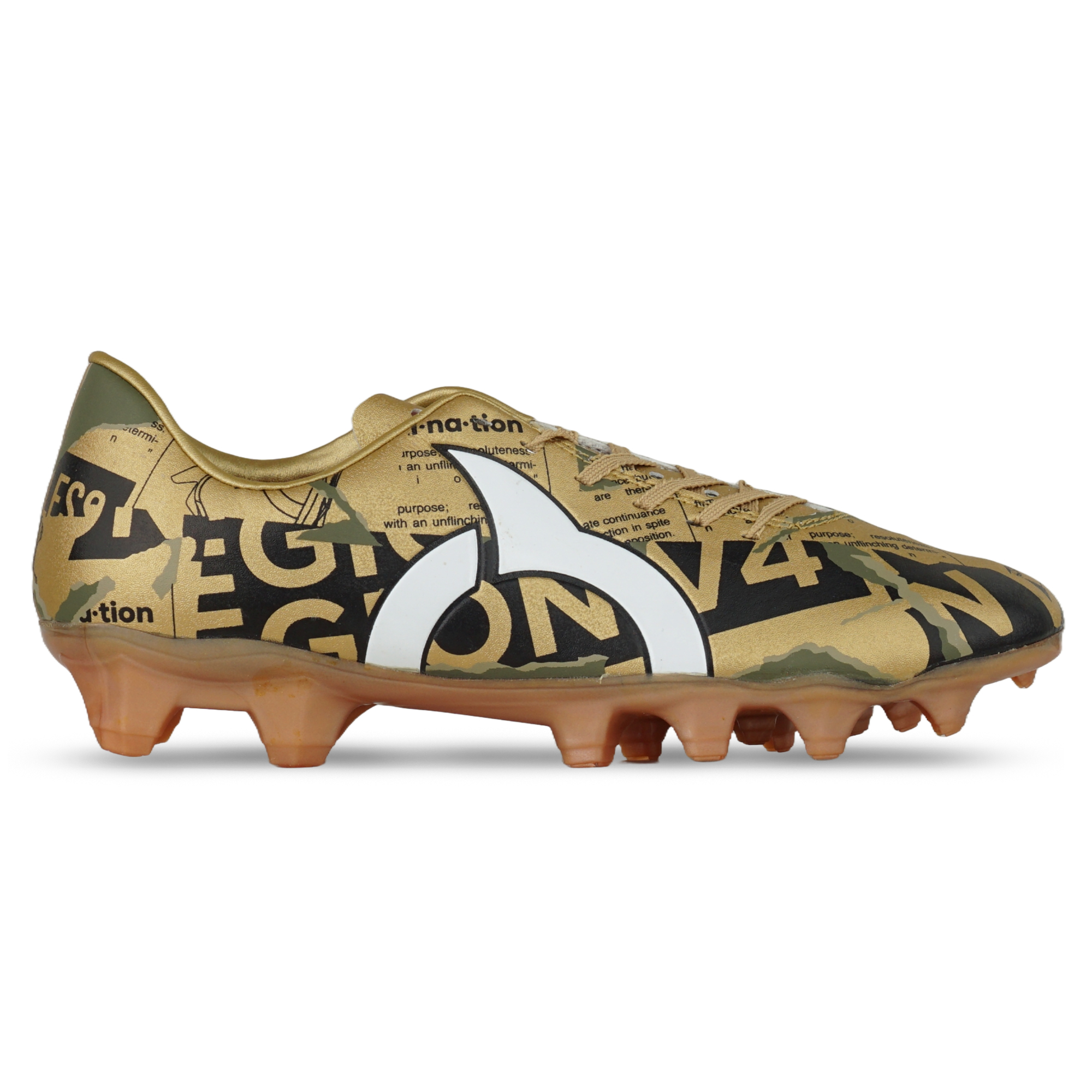 Sepatu Bola Ortuseight Catalyst Legion V4 FG - Gold/Black/White