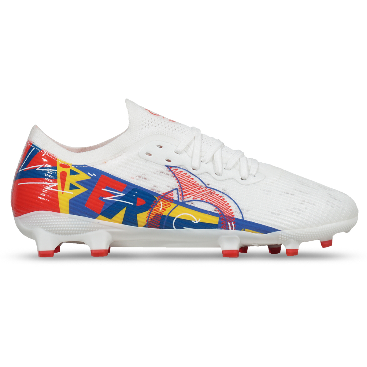 Sepatu Bola Ortuseight Catalyst Liberte V4 FG - White/Ortred