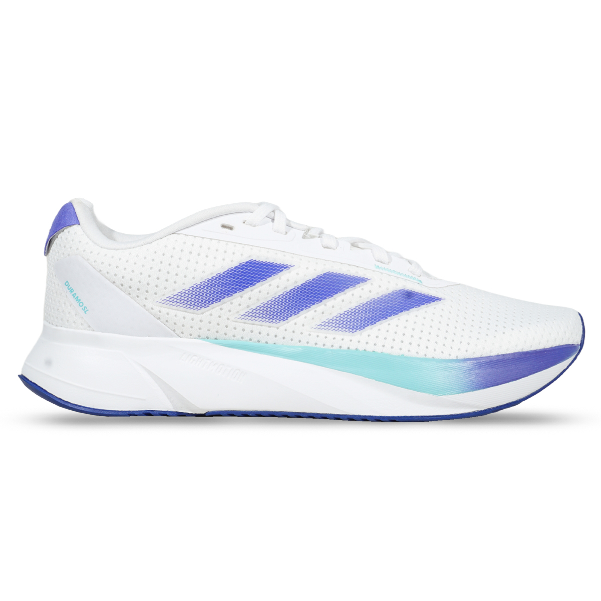 Sepatu Running Adidas Duramo SL M IF9481 - Cloud White/Lucid Blue/Flash Aqua
