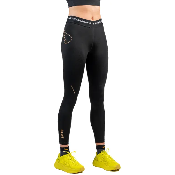 Celana Sa1nt P1 Elite Womens Compression Tights Low Rise 6473 - Black