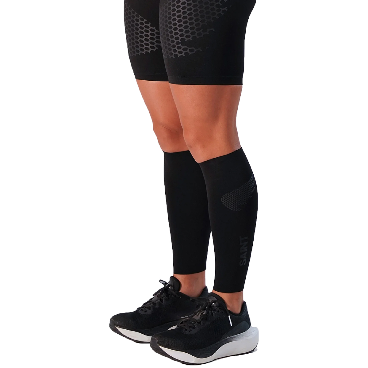 Sa1nt Unisex Compression Calf Guard 6444 - Black